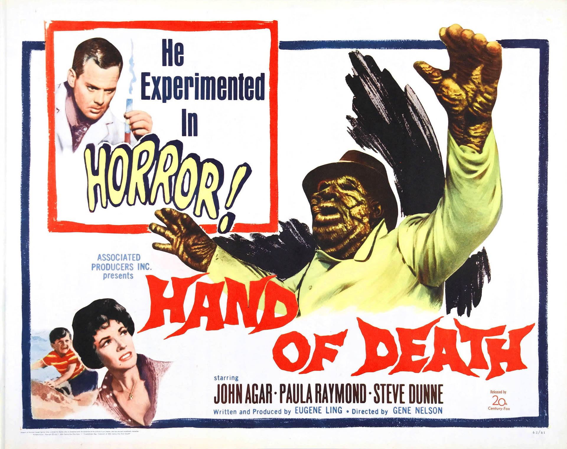 Hand Of Death - Horror B Movie Posters