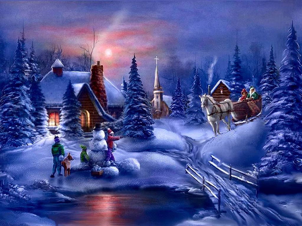 Winter Fun - Christmas Winter Scenes