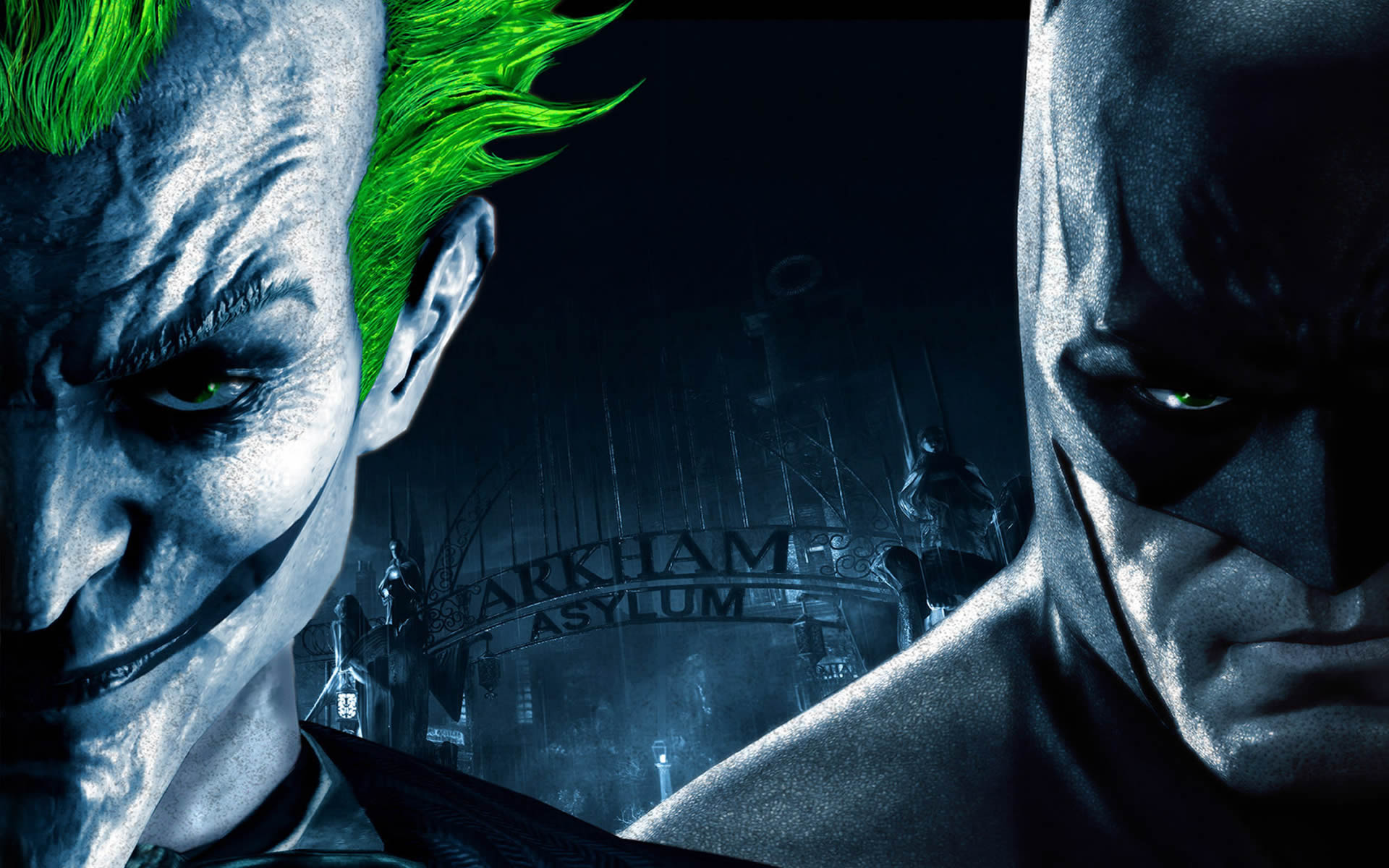 Batman And Joker - Batman Arkham Asylum Wallpaper