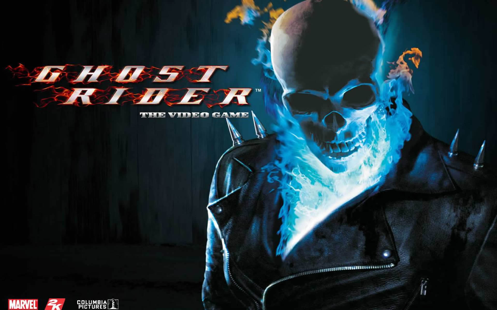 Blue Flame Skull - Ghost Rider Wallpaper